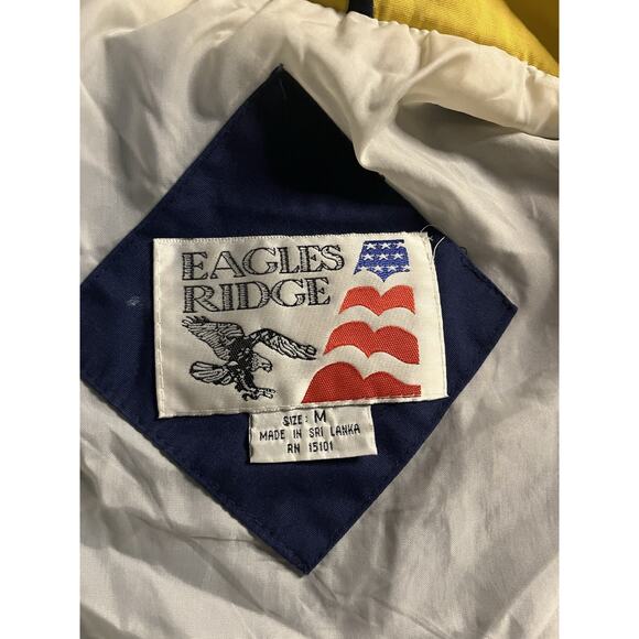 Vintage Eagles Ridge Jacket Men’s M Navy Blue Windbreaker Hooded - Picture 4 of 10